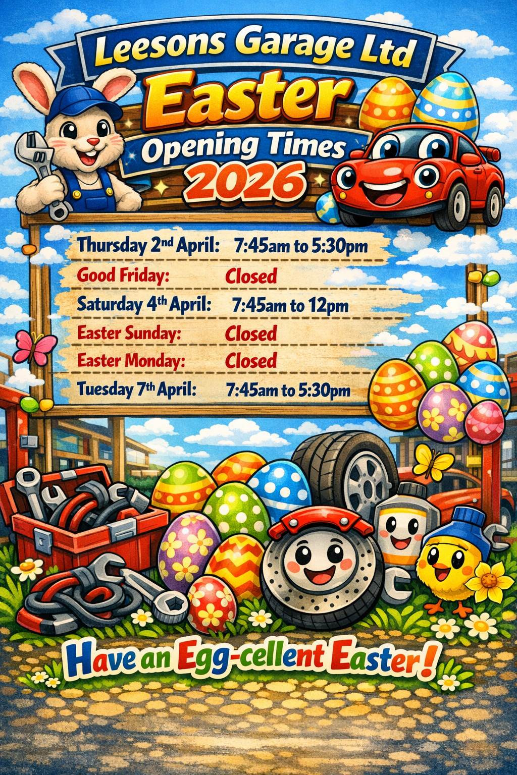 Easter Opening Times 2026